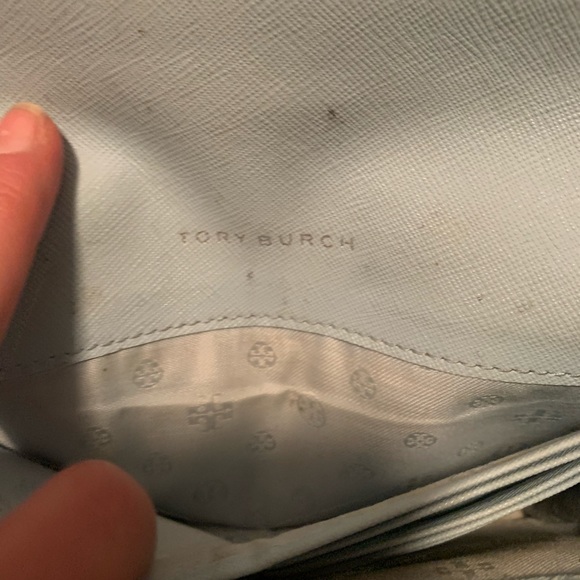 Tory Burch Robinson wallet crossbody satchel bag light blue - Picture 10 of 14